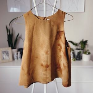 OAK & FORT Burnt Orange/Rustic Orange Racerback Flowy Tank Top